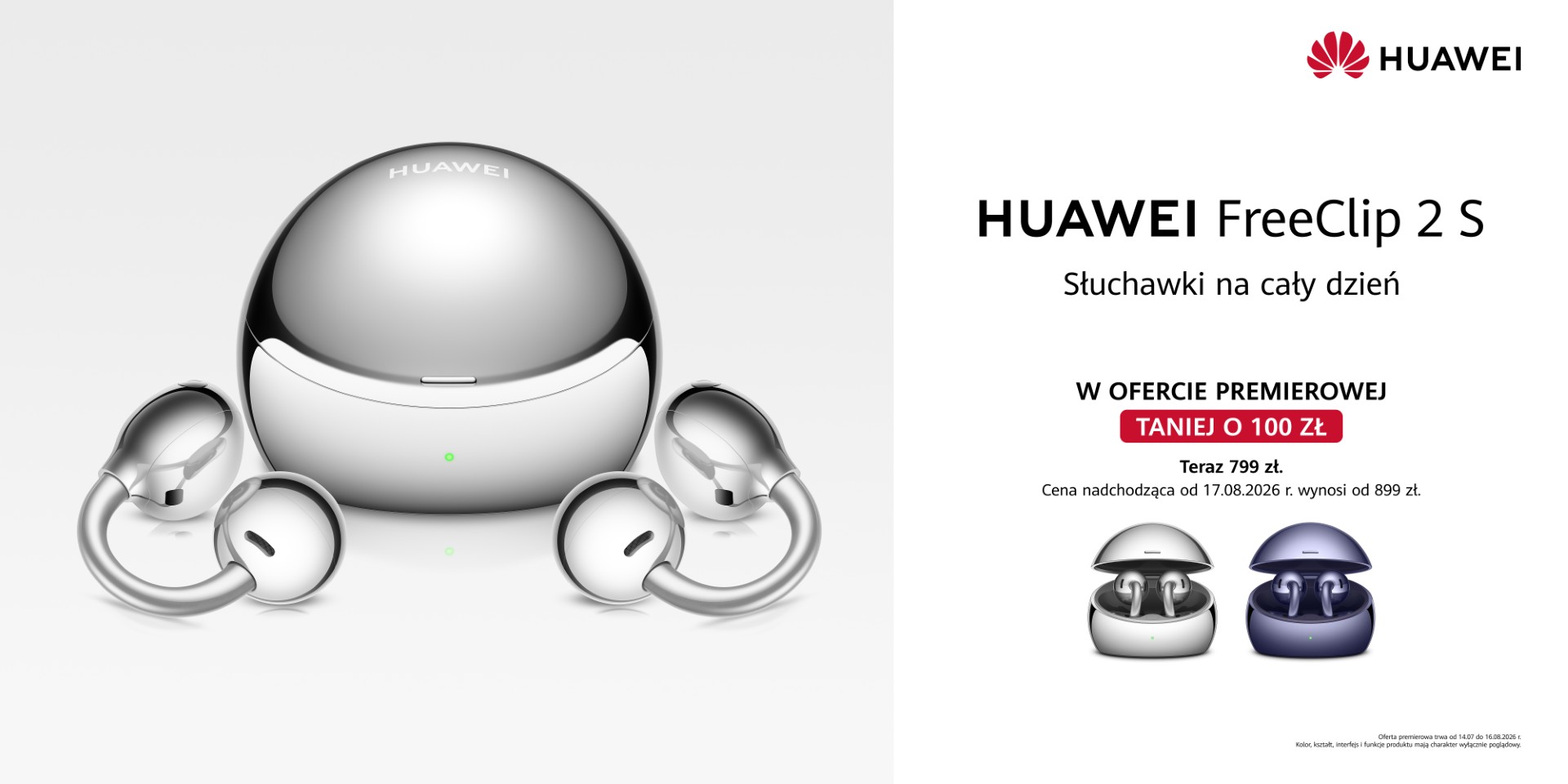 HUAWEI FreeClip 2 S już w Polsce - cat5 — recenzje | gry | e-sport | technologia